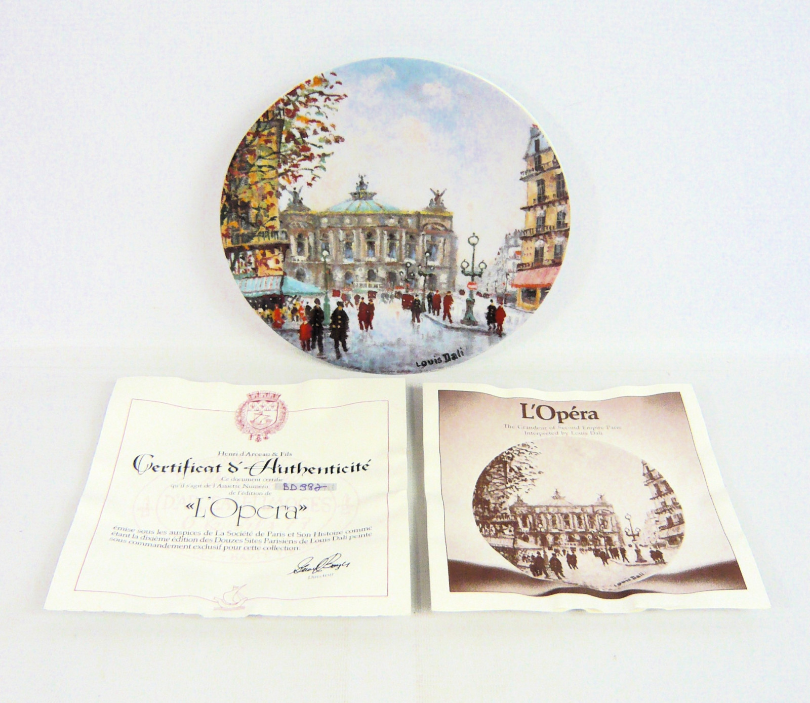 LIMOGES outlet 6 French Scenes Plates Louis Dali