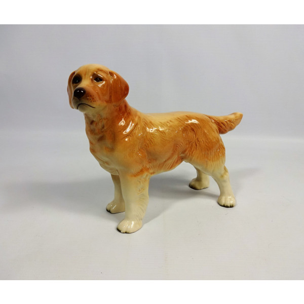 Large Vintage Pottery Golden Retriever Figurine - Unbranded - BuyCharity